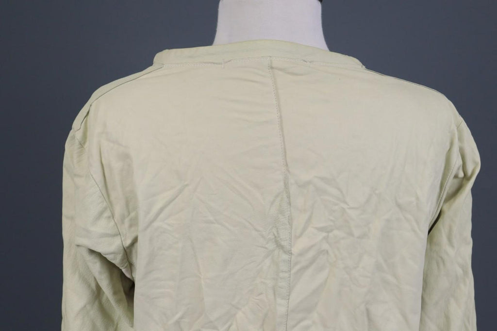 TRANSIT PAR-SUCH Beige 100%Cotton Long Sleeve Snap Front Drawstring Jacket Sz 2