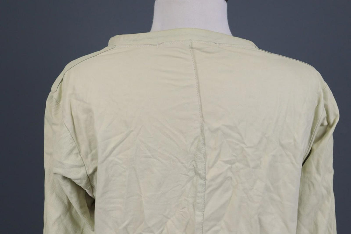 TRANSIT PAR-SUCH Beige 100%Cotton Long Sleeve Snap Front Drawstring Jacket Sz 2