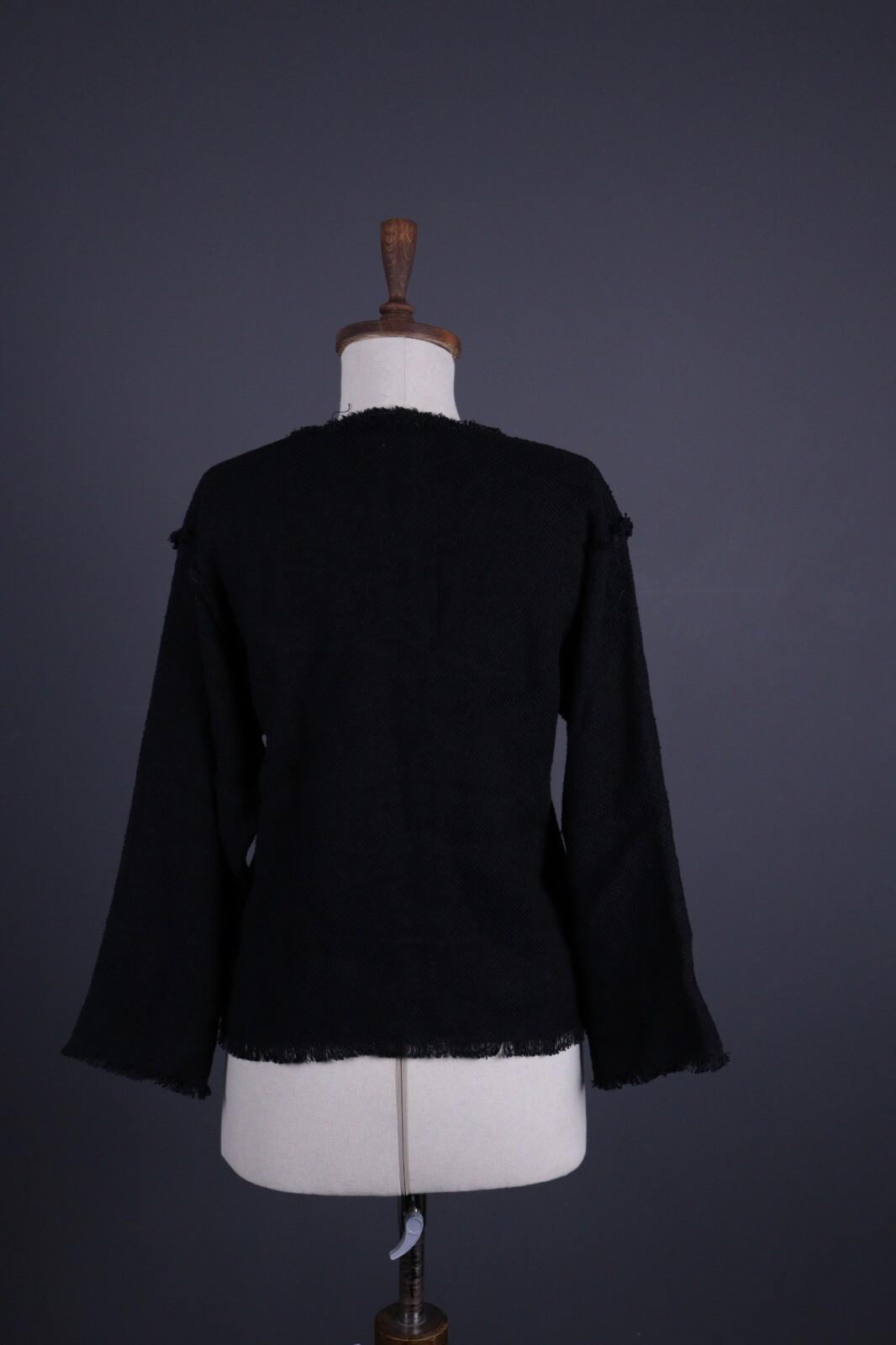ISABEL MARANT Black Wool Knit Lagenllok Sweater – Size 38 Small