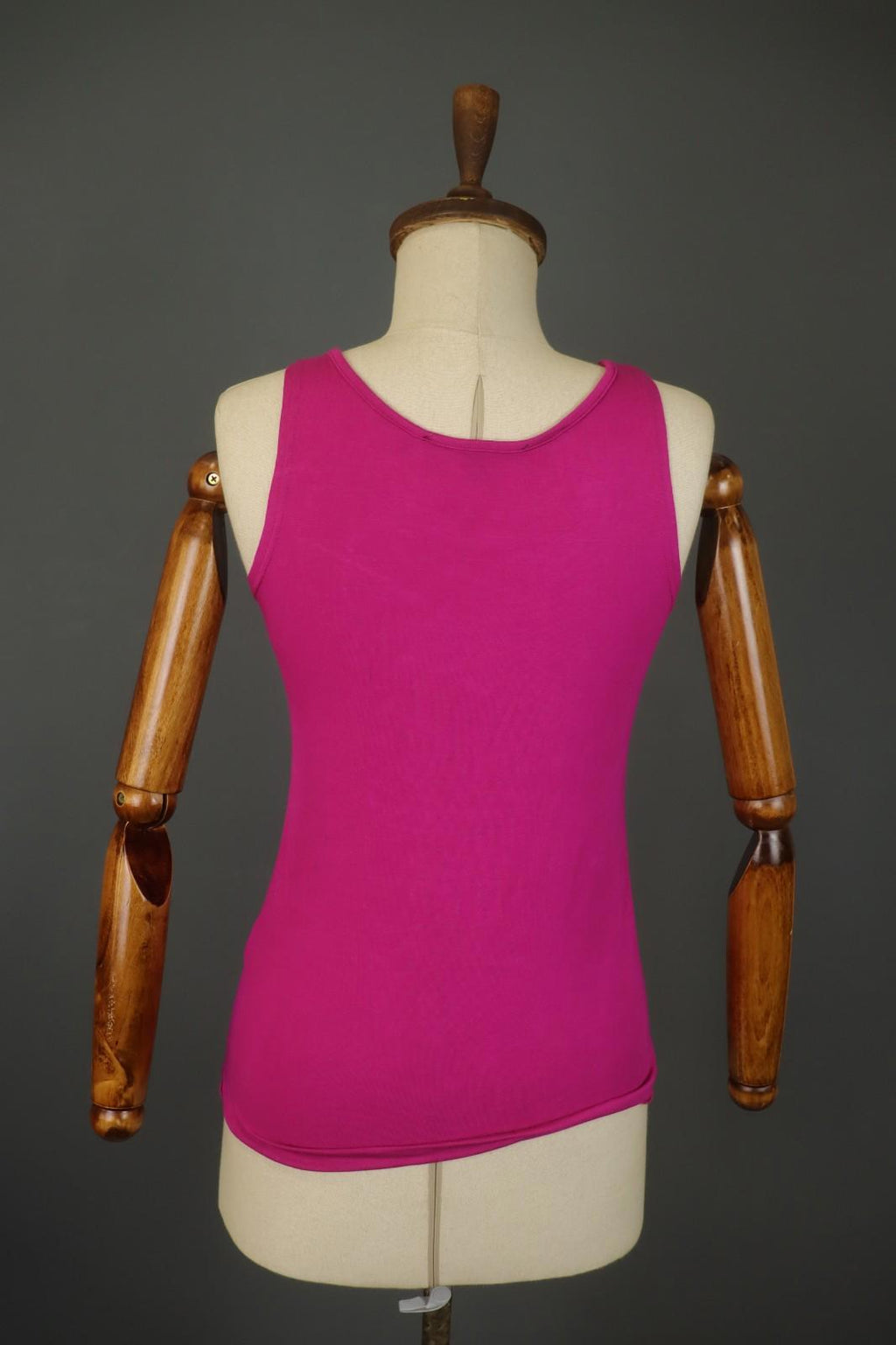 GUDRUN SJODEN Pink Modal Sleeveless Round Neck Stretch Pullover Tank Top – Size S