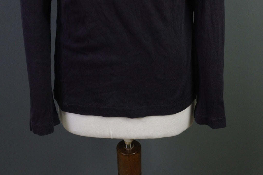 OSKA Blue Long Sleeve Round Neck Top Shirt Blouse – Size 2