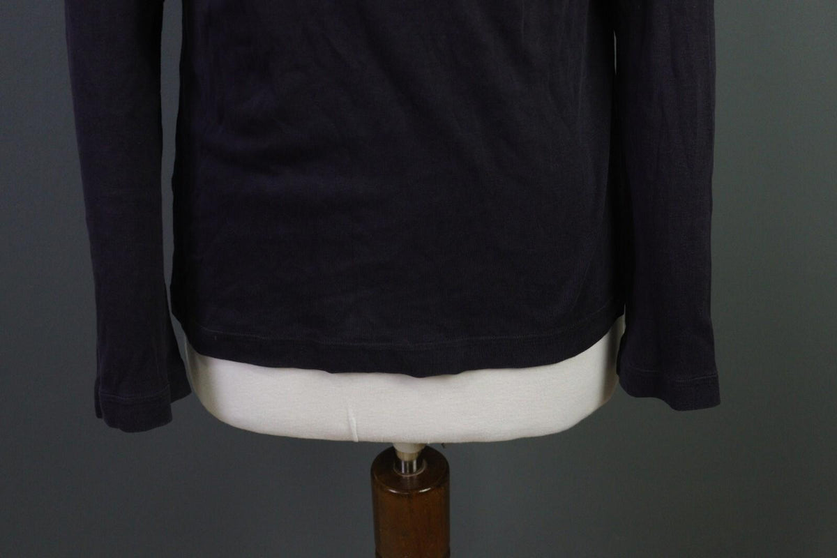 OSKA Blue Long Sleeve Round Neck Top Shirt Blouse – Size 2
