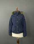 Vintage Polo Jeans Co Ralph Lauren Blue Faux Fur Feather Down Jacket – Size S