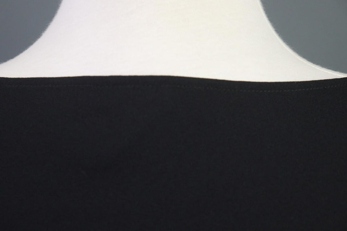 CHANEL Black Long Sleeve Button Side Slit Pullover Blouse Top – Size 34
