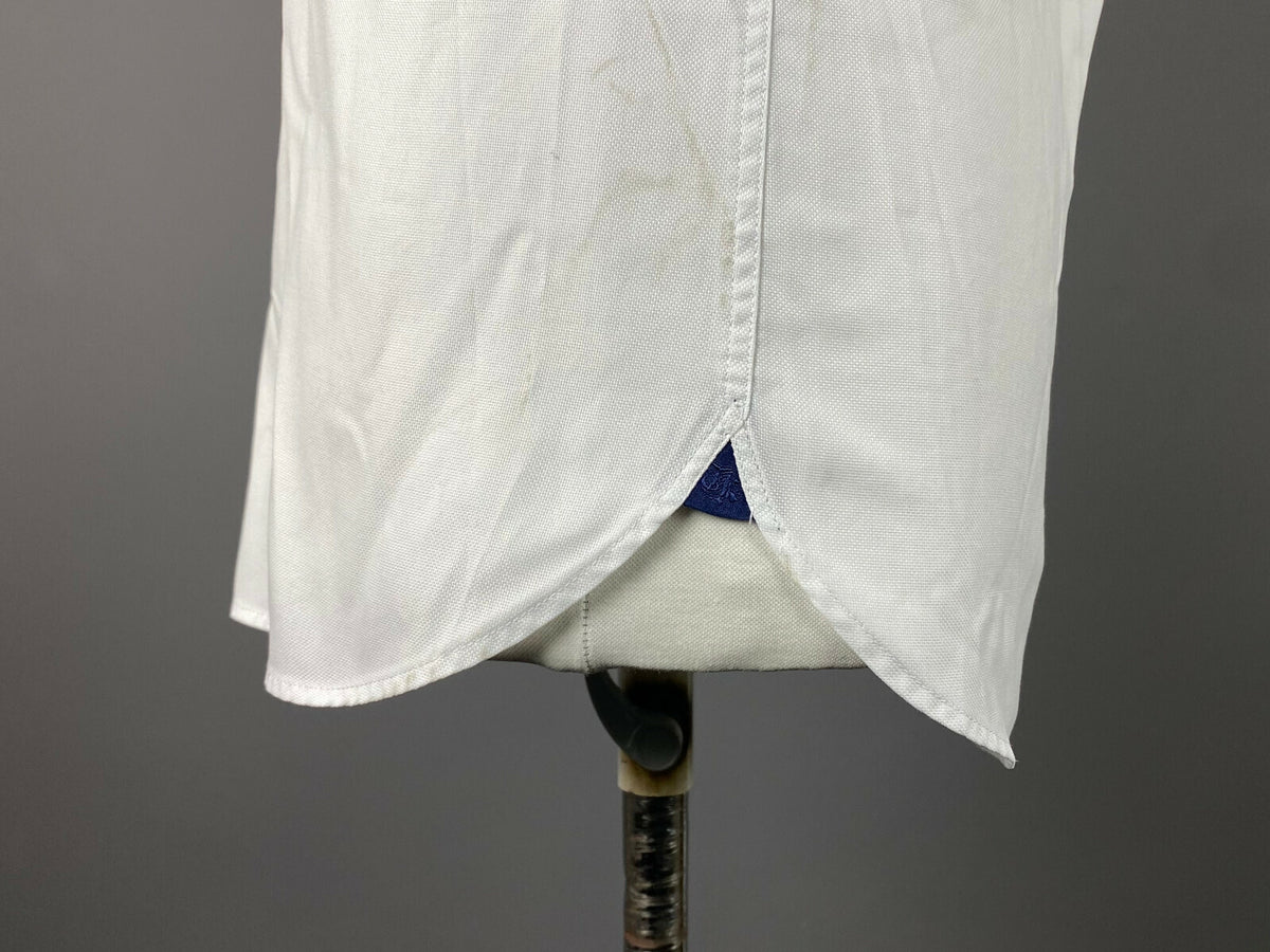The Kooples White Cotton Fitted Button Down Long Sleeve Shirt – Women's M