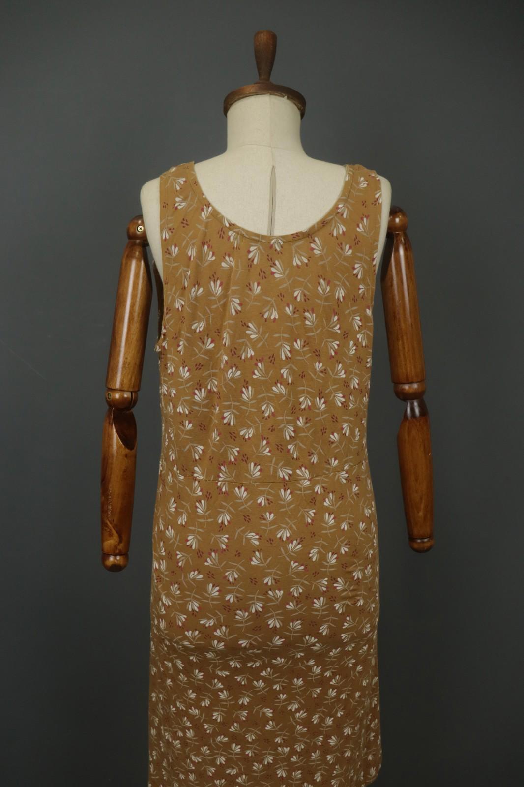GUDRUN SJODEN Multi Floral Sleeveless Round Neck Pullover Tank Dress – Size L