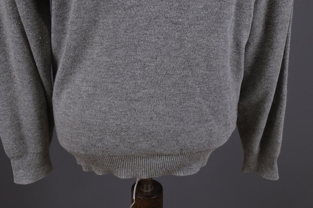 Lacoste Gray Wool Button Down V-Neck Cardigan Sweater – Size 4 / M
