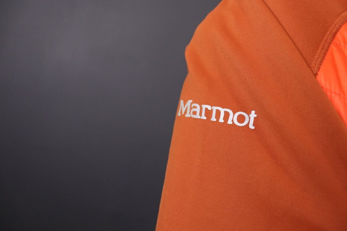Marmot Orange Full Zip Quilted Outdoor Jacket – Size S
