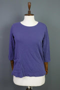 Used GUDRUN SJODEN Blue 3/4 Sleeve Top Blouse Shirt – Size S