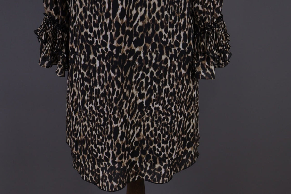Used True Religion Multicolor Animal Printed V-Neck Summer Evening Midi Dress – Size S