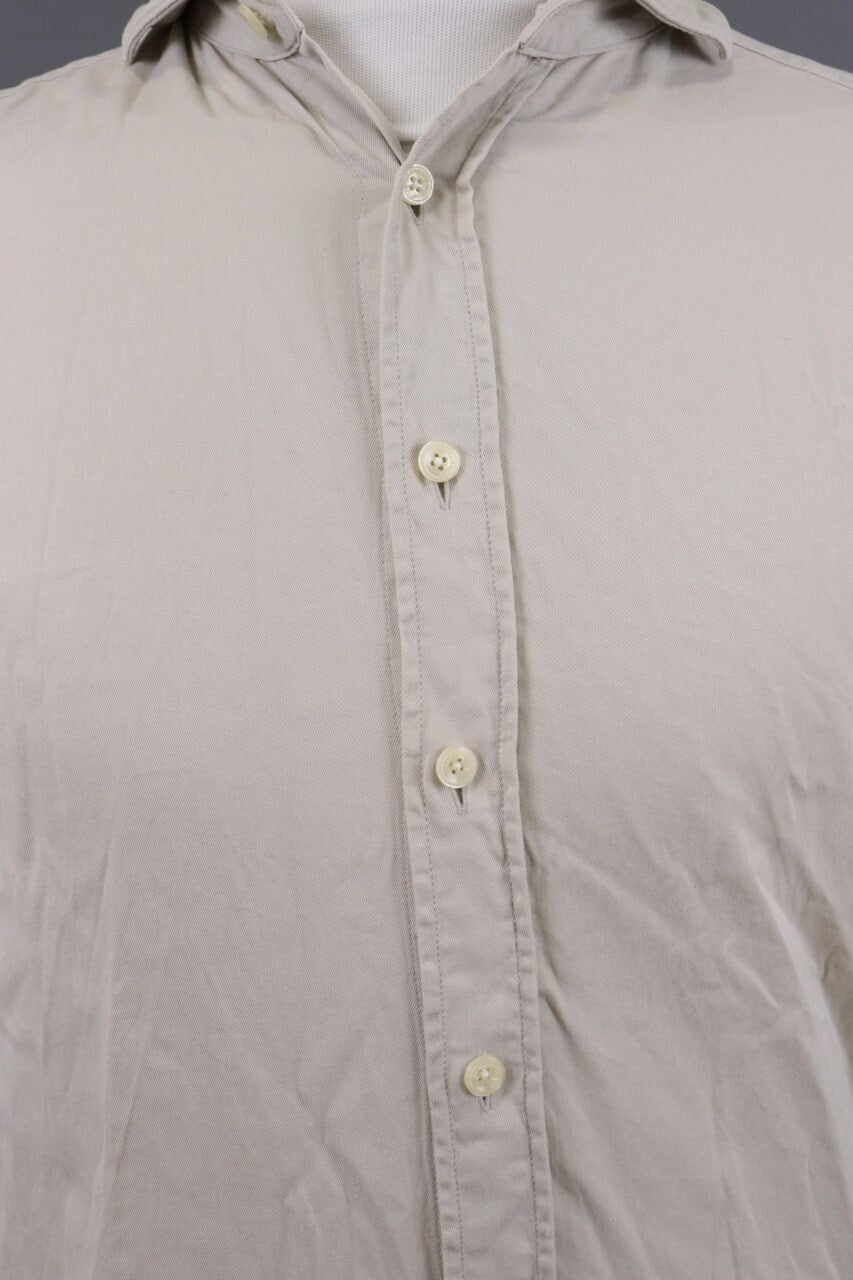 Hackett London Slim Fit Beige Long Sleeve Button Down Shirt – Size M