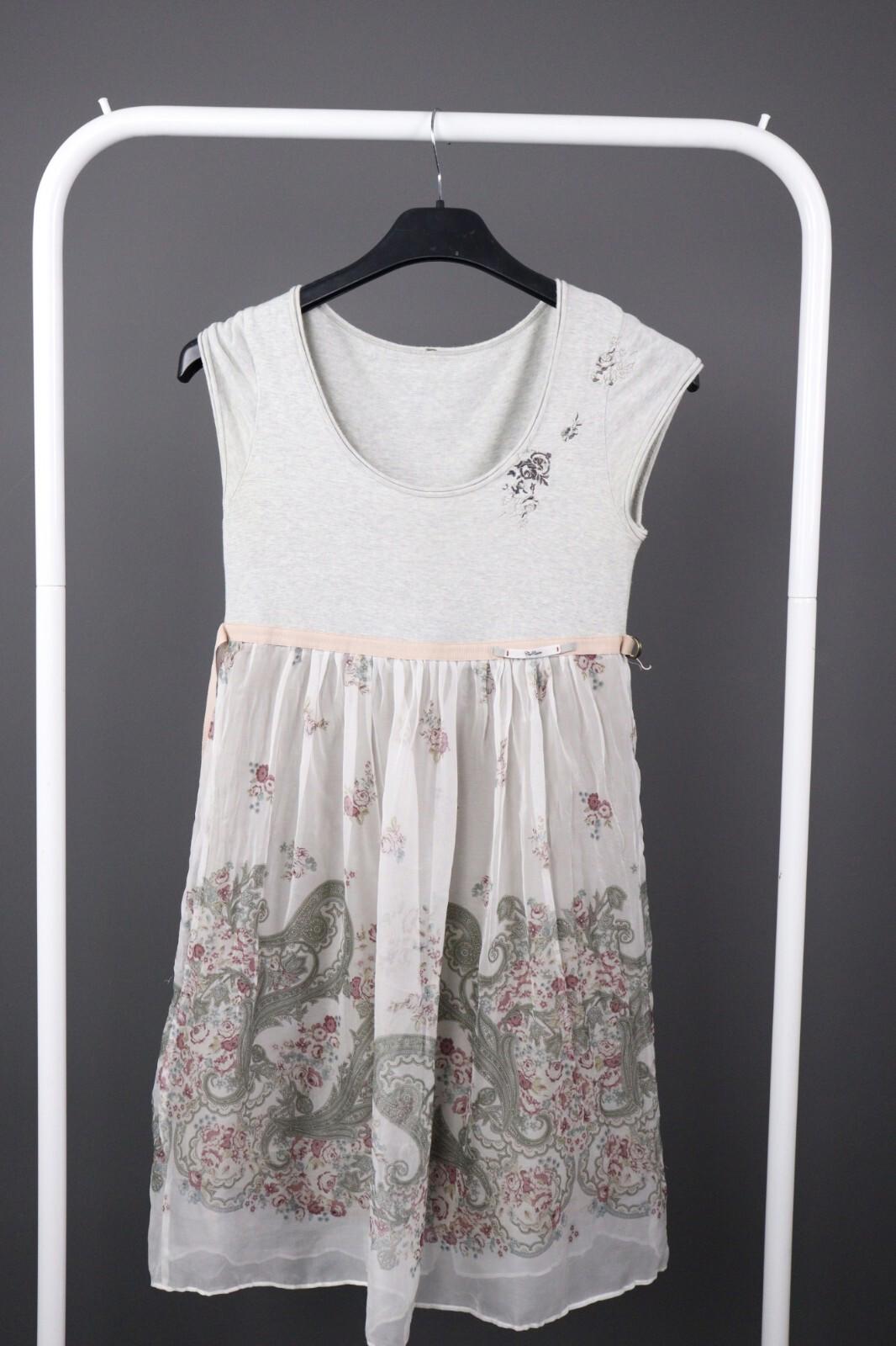 COP COPINE Floral Summer Party Cocktail Beach Mesh A-Line Dress