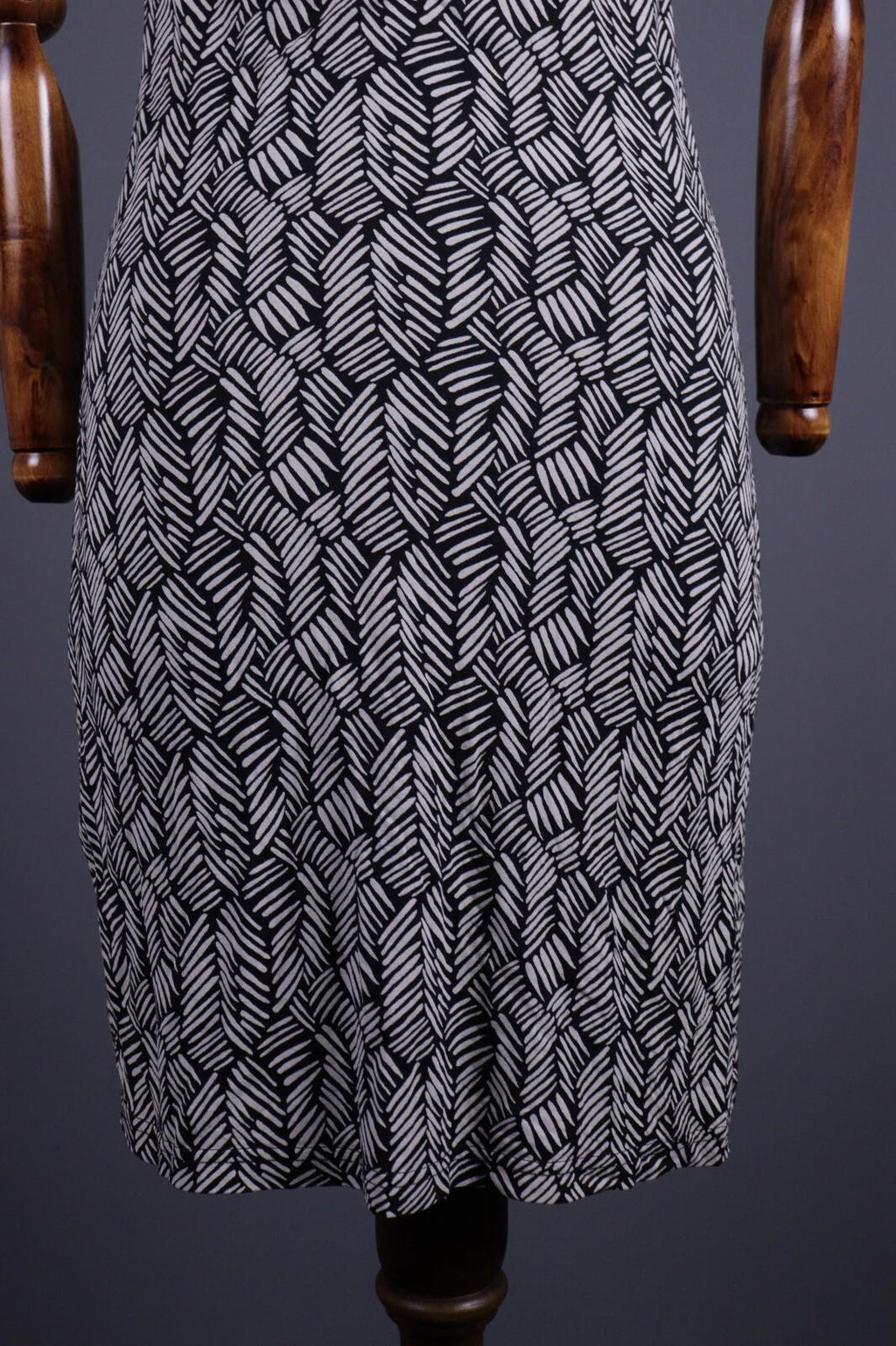 GUDRUN SJODEN Blacl Designer Summer Sleeveless Long Blouson Shift Dress – Size S