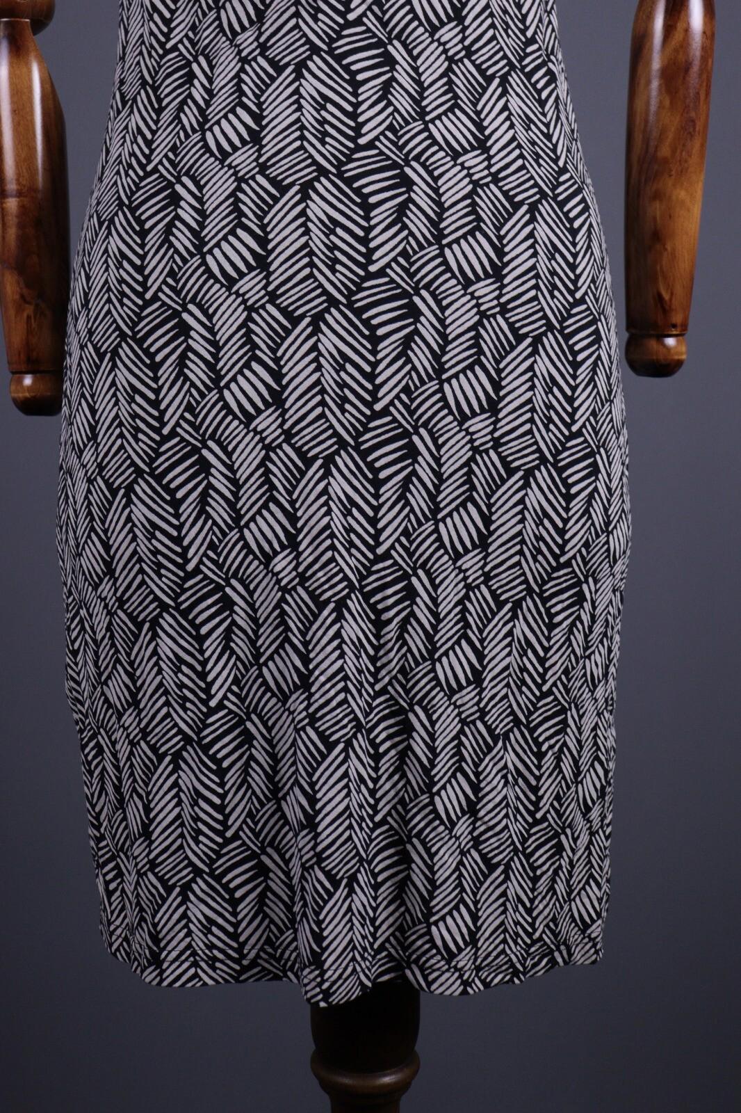 GUDRUN SJODEN Blacl Designer Summer Sleeveless Long Blouson Shift Dress – Size S