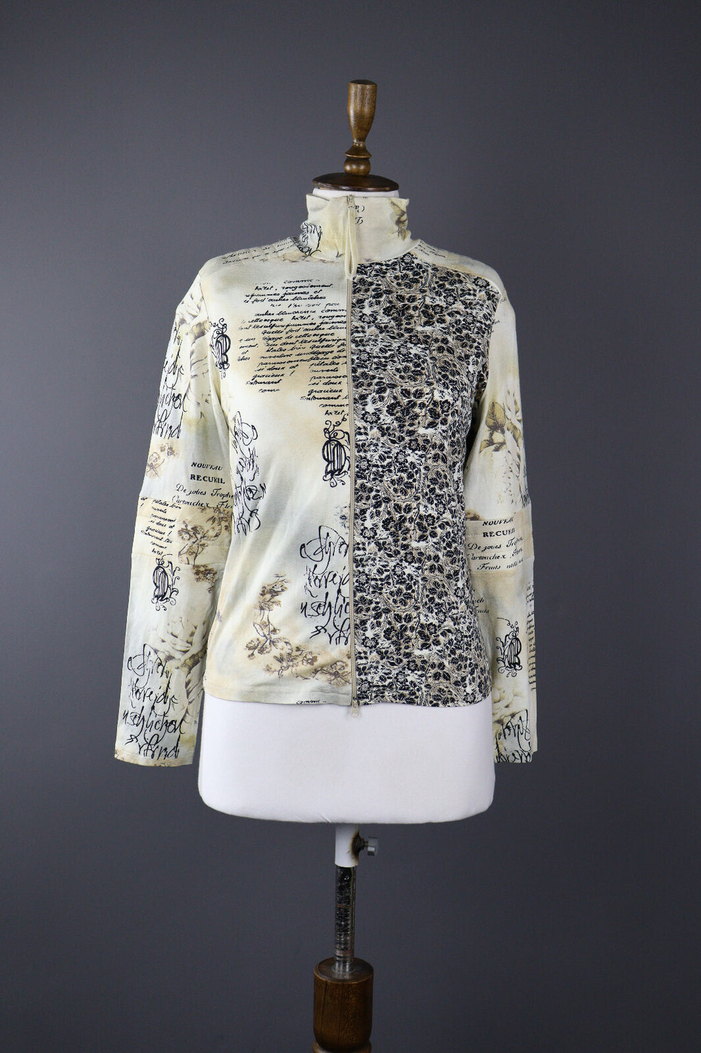 Elisa Cavaletti Floral Designer Activewear Track Jacket – Size XL / 4