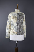 Elisa Cavaletti Floral Designer Activewear Track Jacket – Size XL / 4