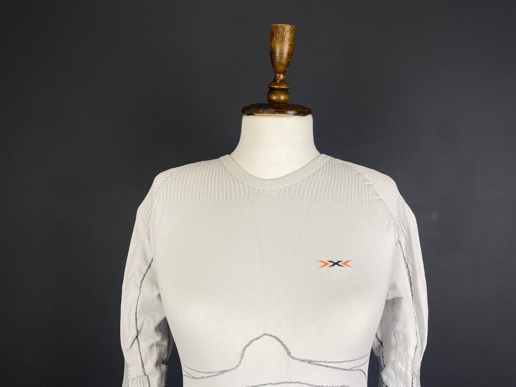 X-Bionic White Long Sleeve Top Jersey Base Layer Thermo Short – Size S/M