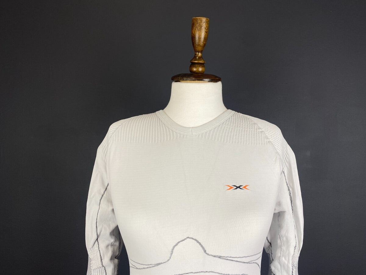 X-Bionic White Long Sleeve Top Jersey Base Layer Thermo Short – Size S/M