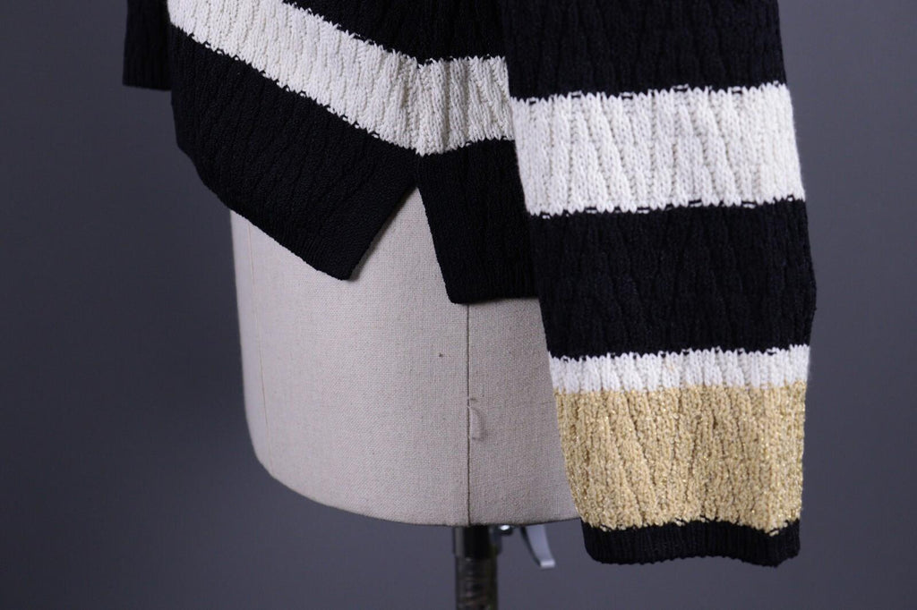 ST. JOHN SPORT BY MARIE GRAY Multicolor Striped Wool Knit Sweater – Size L