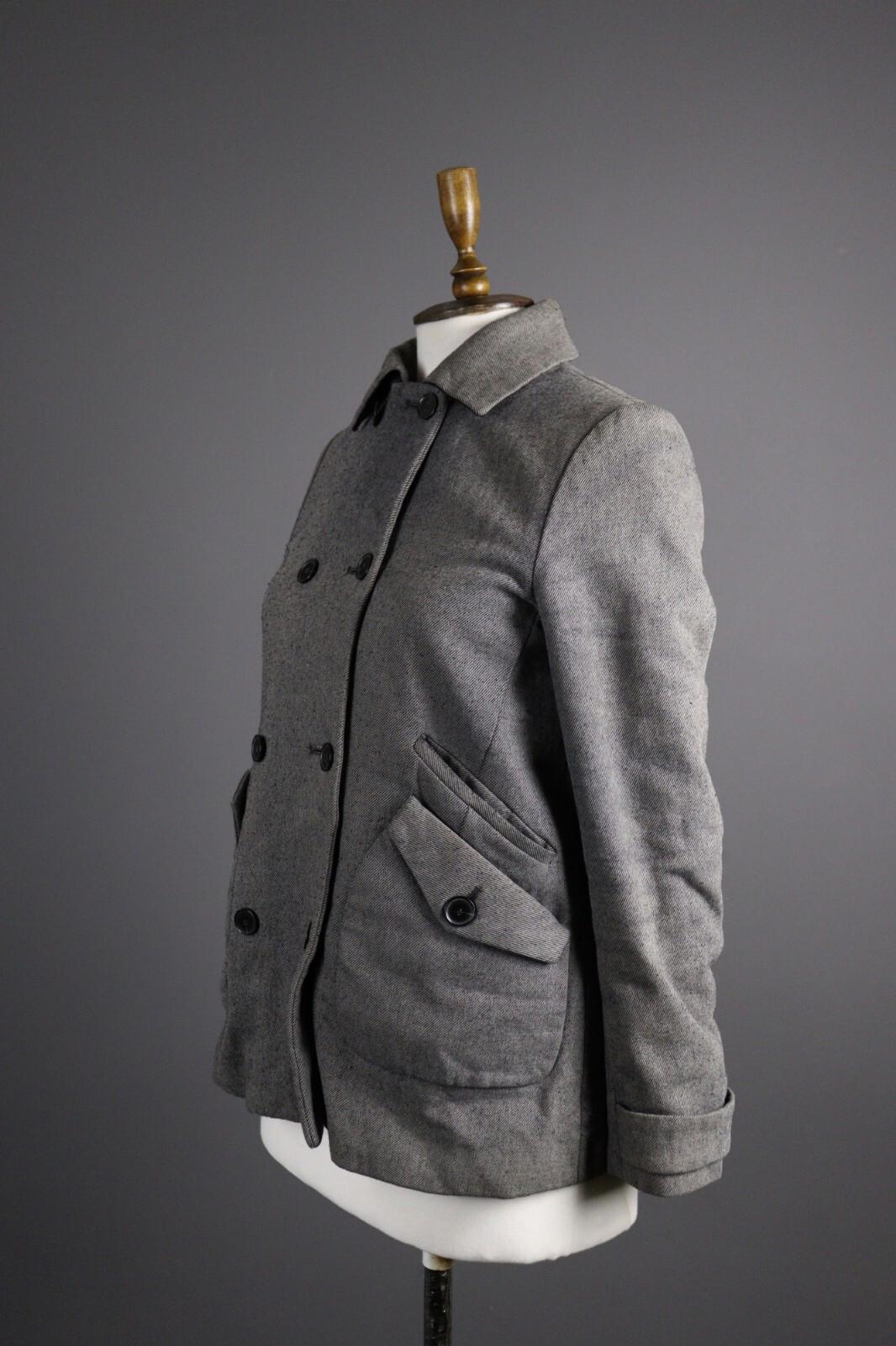 LACOSTE Wool Multipocket Double Breasted Pea Coat Jacket – Size 36