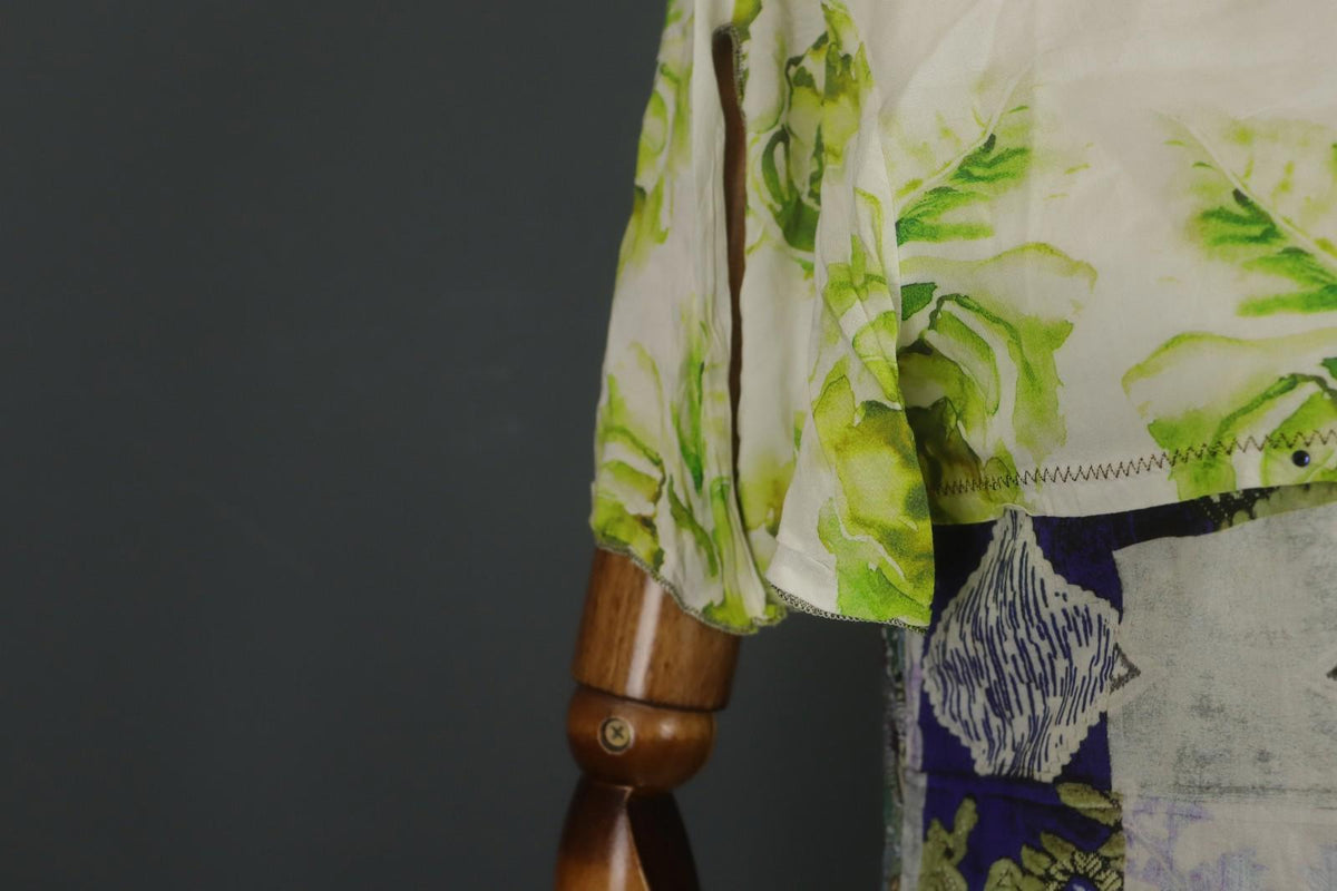 ELISA CAVALETTI SONO ITALIANO Multi Patchwork Floral Paisley Boho Dress – Size M