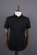 J.Lindeberg Regular Fit Sport Golf Black Short Sleeve Polo Shirt – Size M