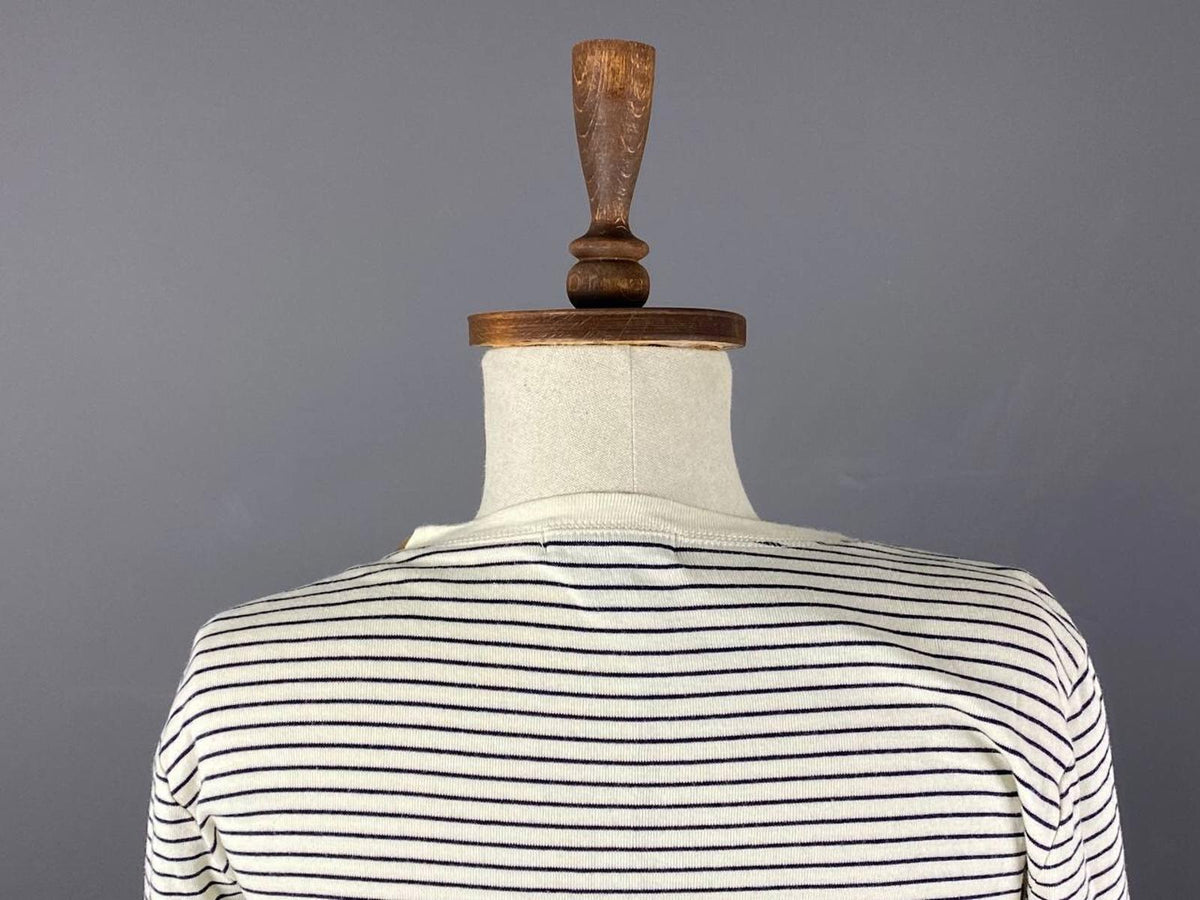 LAUREN JEANS COMPANY RALPH LAUREN Striped Elbow Patches Sweater – Size M