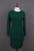 J. Crew Green Long Sleeve Bodycon Evening Midi Dress – Size XS