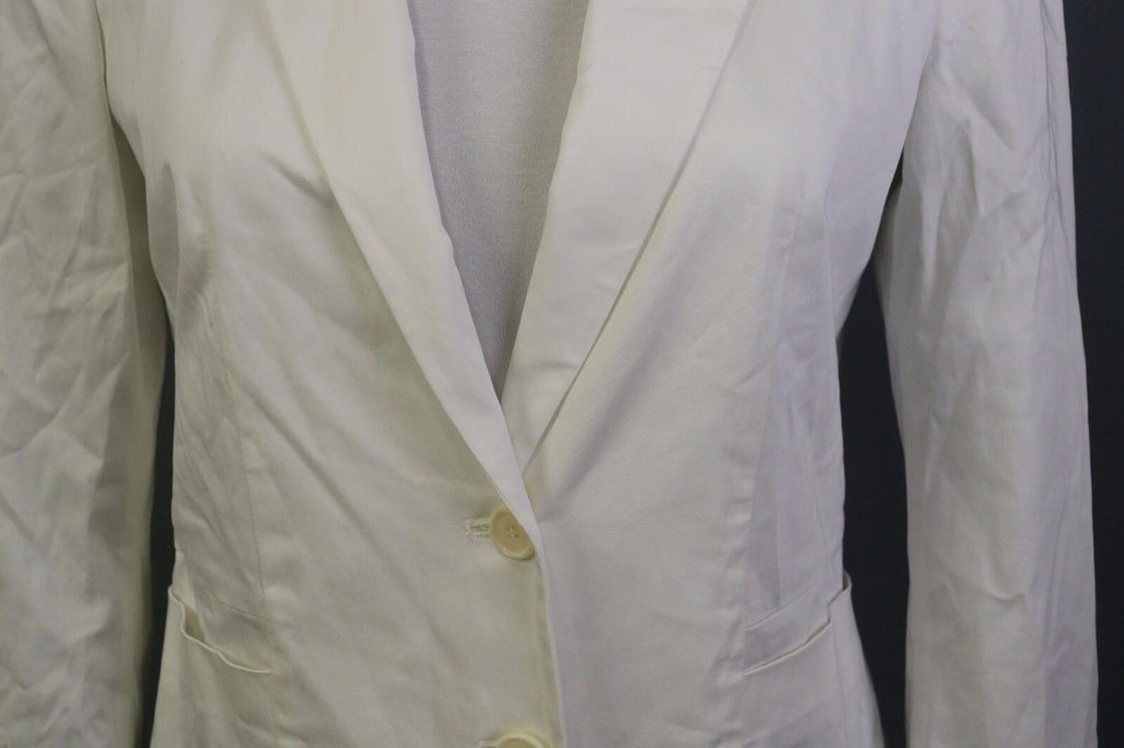 ETRO MILANO White Two Button Blazer Jacket – Size 44
