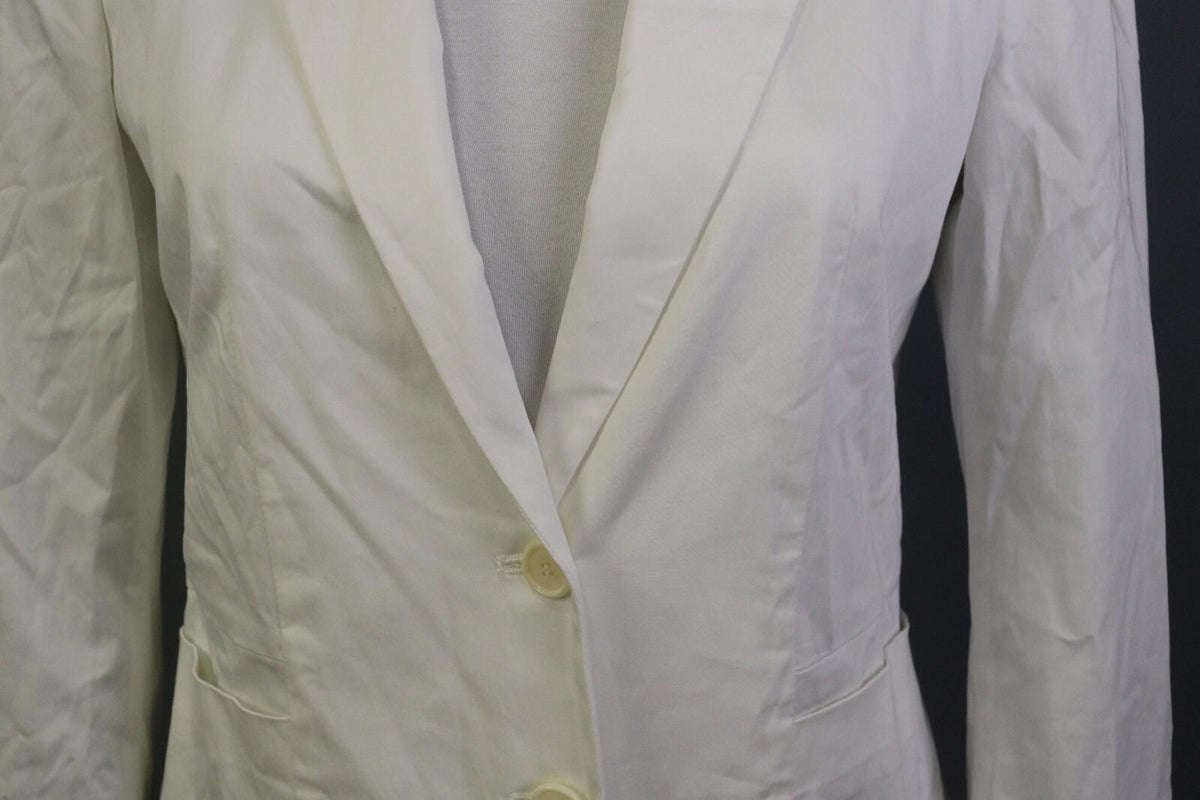 ETRO MILANO White Two Button Blazer Jacket – Size 44