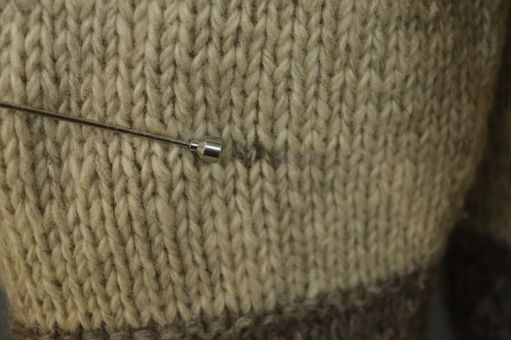 PACHAMAMA Multi Striped Wool Cable Knit Mock Neck 1/4 Zip Sweater – Size L / M