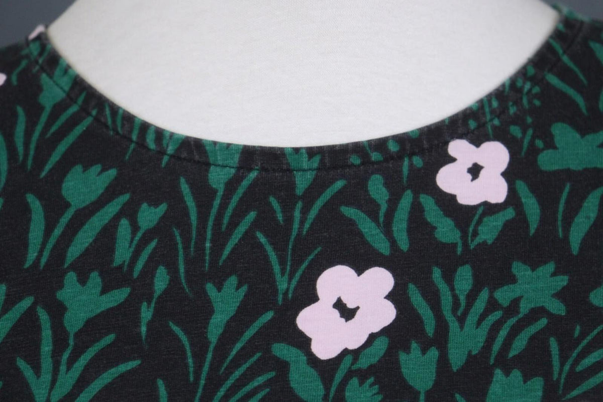MARIMEKKO Hipat PIKKULEMPI Multicolor Floral Cotton Crew Neck Blouse Top – Size XS