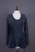 RUNDHOLZ Blue Lagenlook Designer Long Sleeve Top Shirt Tunic – Size XS