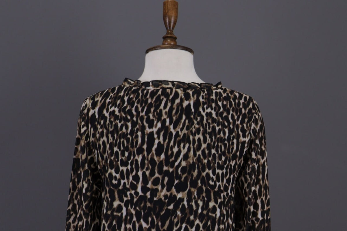 Used True Religion Multicolor Animal Printed V-Neck Summer Evening Midi Dress – Size S