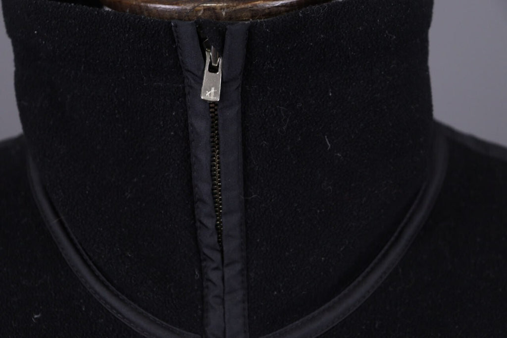 Frauenschuh Balck High Neck Pockets Full Zip Fleece Jacket – Size L