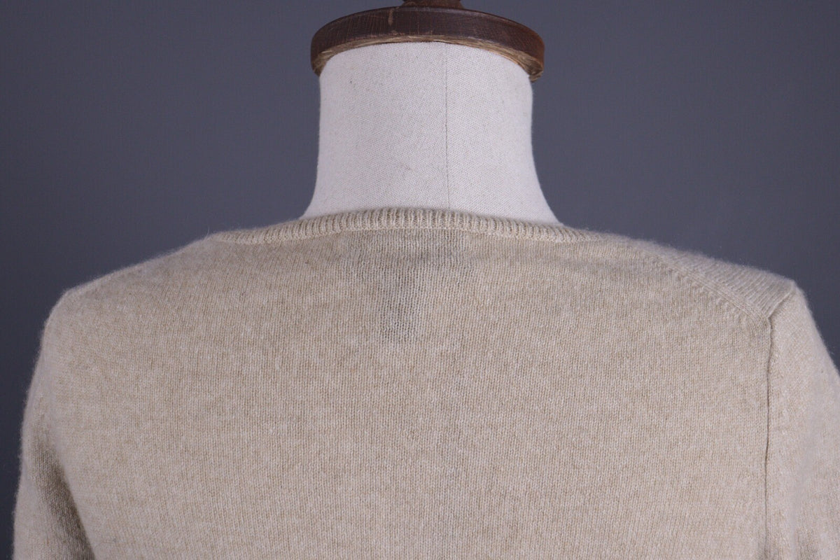 J. Crew Beige Knit 100% Italian Cashmere Soft Sweater – Size XXS