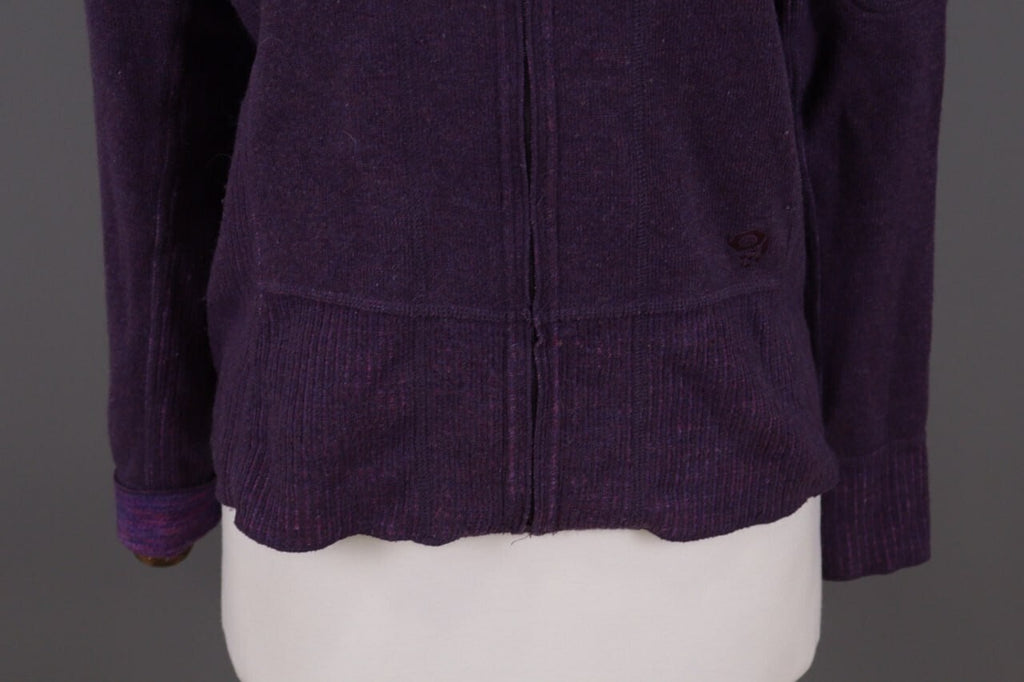Mountain Hard Wear Purple Wool High Neck Full Zip Fleece Sweater – Size M – Used