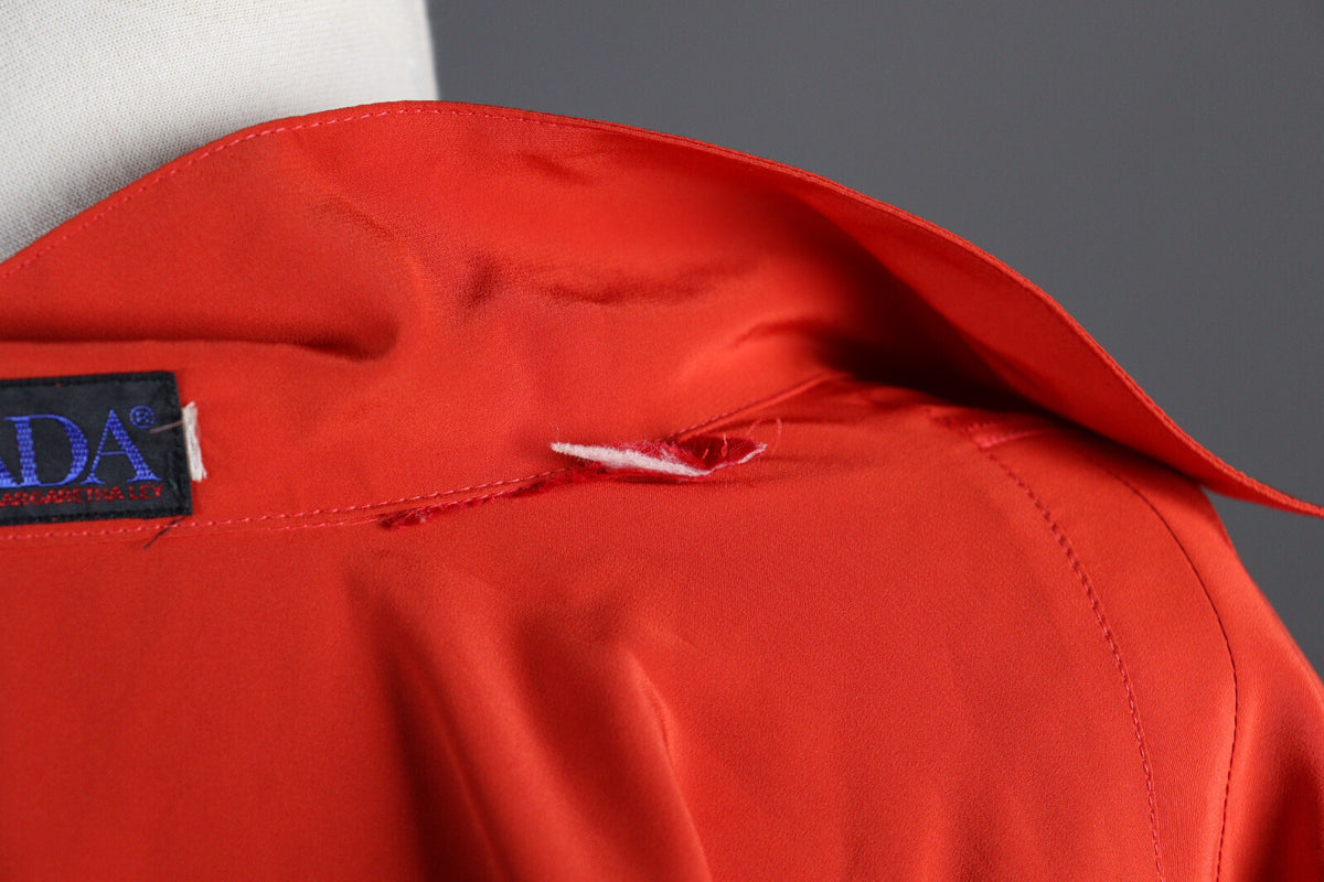 Escada Vintage Red Designer Party Cocktail Blouse Shirt – Size L
