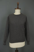ROBERTO CAVALLI Gray Wool Knitted Raglan Sleeve Crew Neck Pullover Sweater Sz M