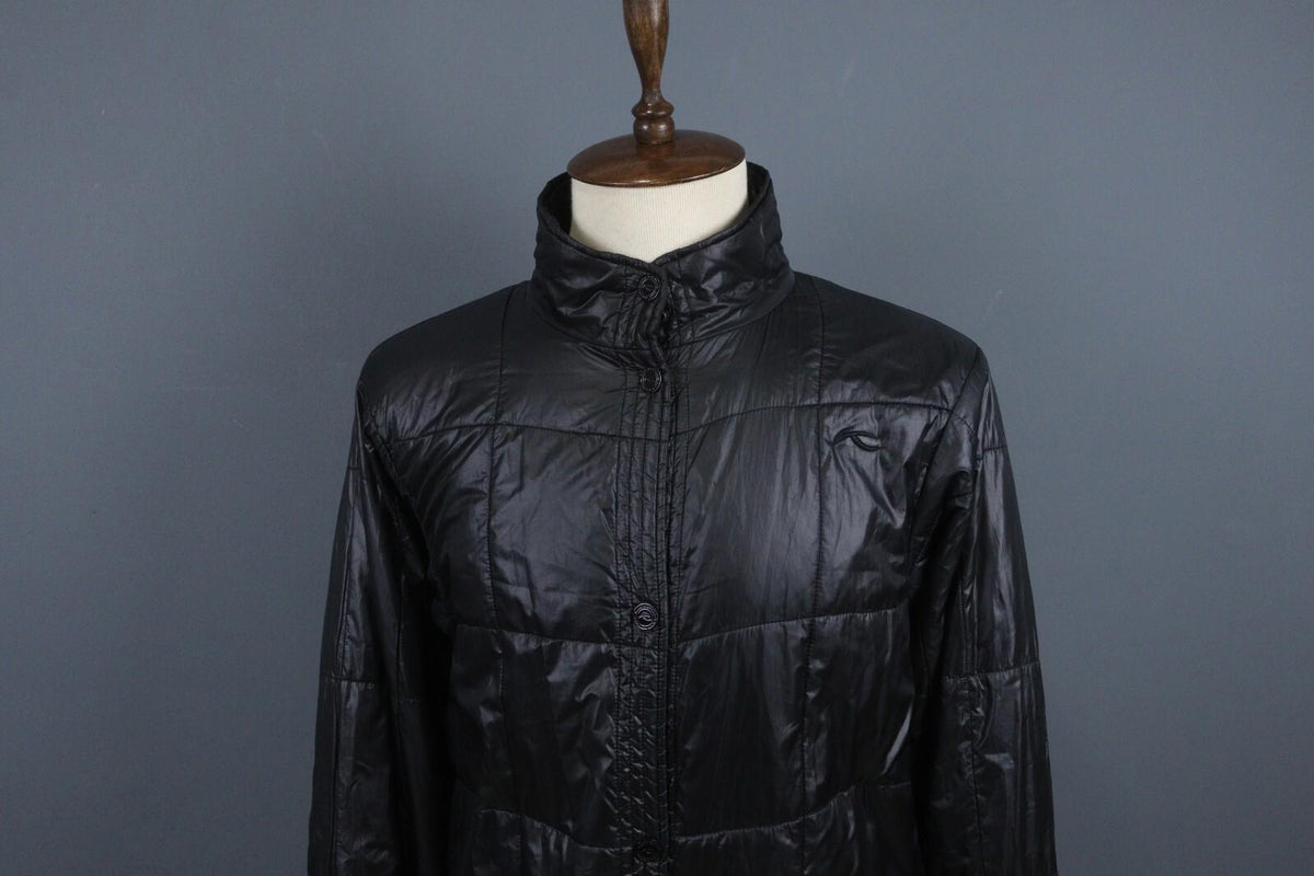 KJUS Pertex Quantum Black Long Sleeve Button Front Ski Jacket – Size XL