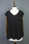 OSKA Regular Gray Lagenlook Linen Sleeveless Tunic Top Shirt – Size 4