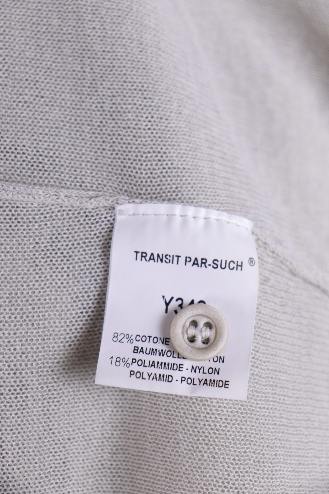 TRANSIT PAR SUCH Gray Knit Cropped Cardigan Sweater – Size 3 / M