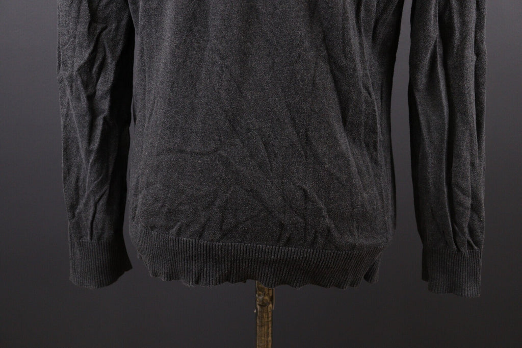 Naketano World Gray Cotton Knit Long Sleeve Sweater – Size L