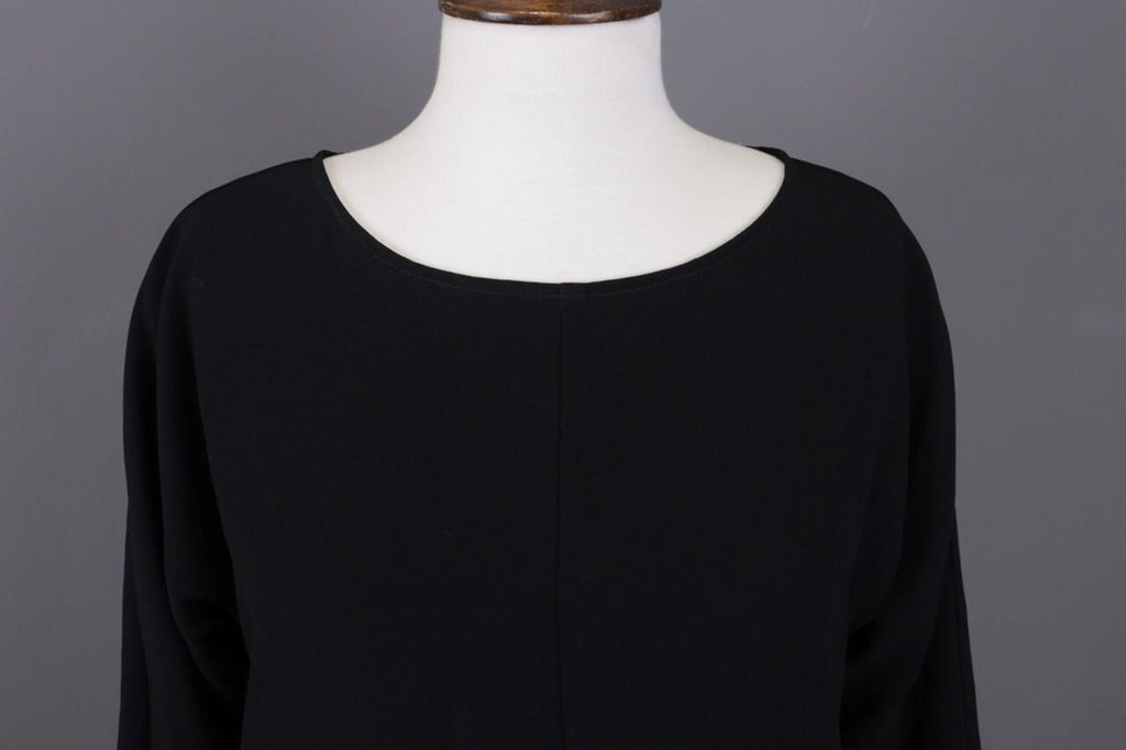 BNWT OSKA Black Lagenlook Oversize Long Sleeve Sweater Midi Dress – Size 1