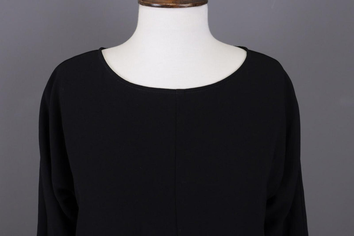 BNWT OSKA Black Lagenlook Oversize Long Sleeve Sweater Midi Dress – Size 1