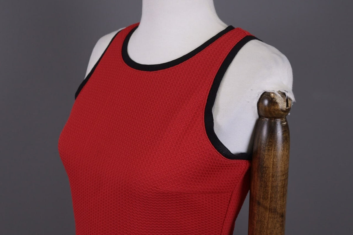 Pinko Red Sleeveless Evening Bodycon A-Line Short Dress – Size I 42 / GB 10 – Used