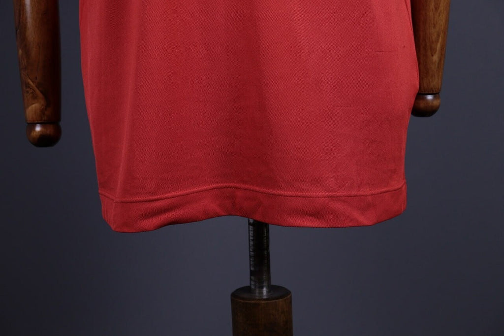 FJ FootJoy Athletic Fit Red Blue Tennis Short Sleeve Polo Shirt – Size L