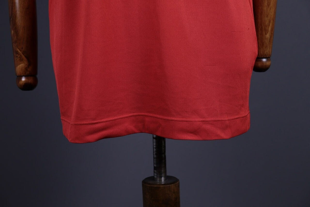 FJ FootJoy Athletic Fit Red Blue Tennis Short Sleeve Polo Shirt – Size L