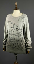 Desigual Why Grey Crew Neck Cotton Jumper Sweater – Women's L
