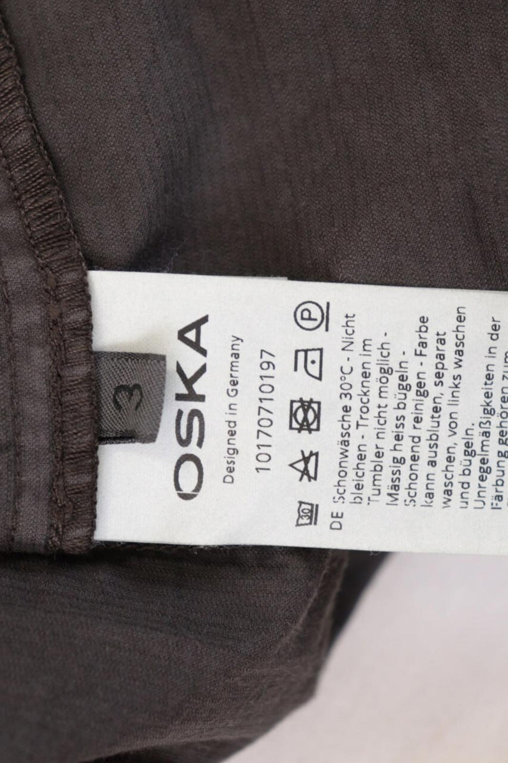 OSKA Brown Check Lagenlook Designer Relaxed Blazer Jacket – Size 3
